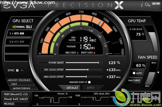 下载：EVGA Precision X显卡超频工具3.0.4版