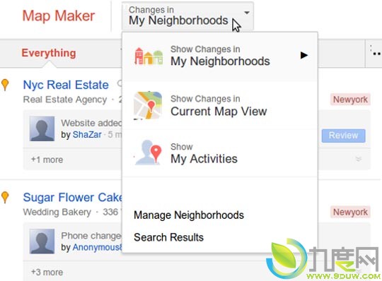 谷歌发布Google Map Maker全新服务Activity Stream