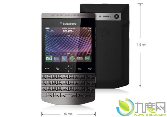 保时捷定制版黑莓P9981登陆国内：售价28888元