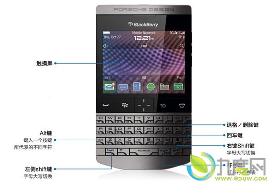 保时捷定制版黑莓P9981登陆国内：售价28888元