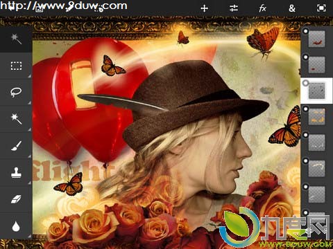 iPad版Photoshop Touch 1.4.1发布：加入压敏触控笔支持