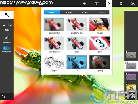 iPad版Photoshop Touch 1.4.1发布：加入压敏触控笔支持