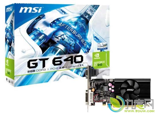 微星发布首款单插槽刀版GeForce GT 640