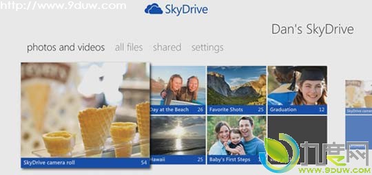 支持Kinect语音和手势操控：SkyDrive App for Xbox