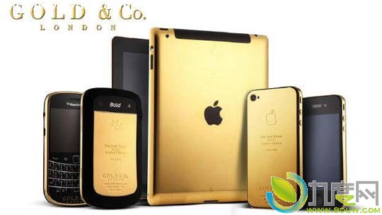 奢侈品Gold&Co联合苹果推出24K黄金版iPhone 5和iPad4