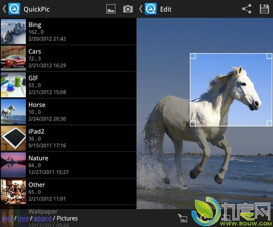 Android图片浏览器：快图浏览QuickPic 2.0　加入图库列表模式