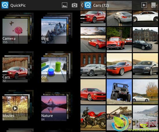 Android图片浏览器：快图浏览QuickPic 2.0　加入图库列表模式