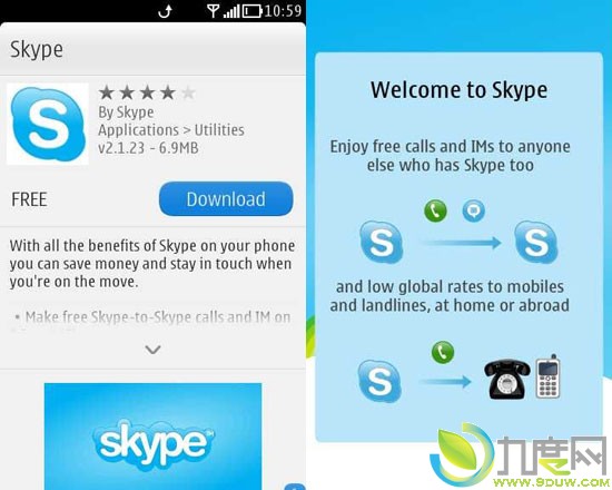 诺基亚Belle版Skype 2.1.23发布