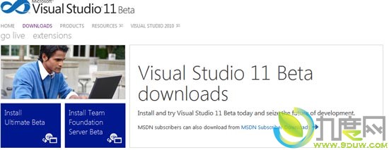 下载：Visual Studio 11和.NET Framework 4.5 Beta