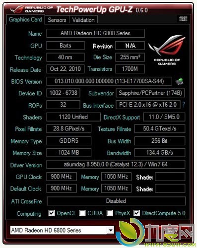 GPU-Z 0.6.0发布：支持Kepler（包括GTX 680和GT 6x0M）和HD7800