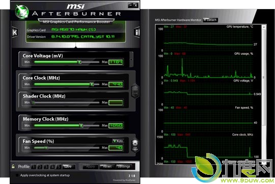 微星显卡监控与超频工具MSIAfterburner 2.2.0 Beta 15发布 支持NVIDIA Kepler显卡