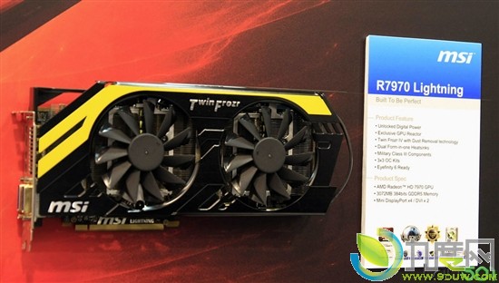 微星非公版军规7970显卡亮相R7970 Lightning