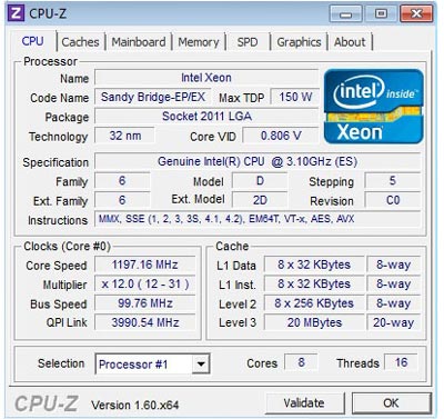 英特尔发布八核高端Xeon服务器芯片Xeon E5-2600