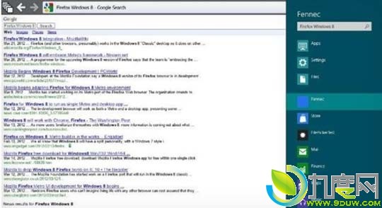 Mozilla放出Metro版Firefox截图