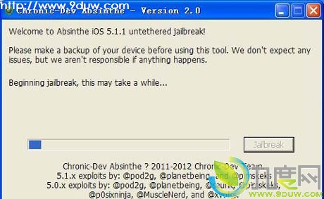 Windows平台iOS 5.1.1完美越狱工具Absinthe 2.0详细教 程