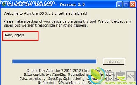 Windows平台iOS 5.1.1完美越狱工具Absinthe 2.0详细教 程