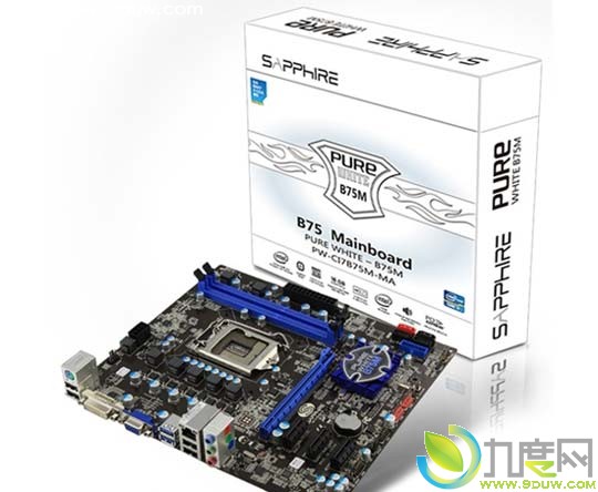 蓝宝推出自家首款B75小板 冰晶系列的“Pure White B75M-MA”