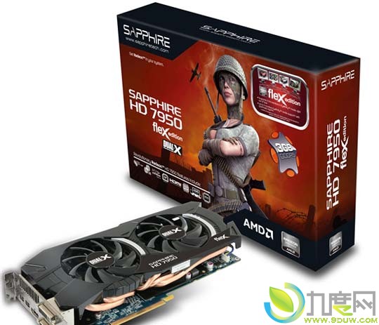 蓝宝发布HD7950 Flex显卡“FleX HD 7950 3GB GDDR5” 可组建DVI三屏系统
