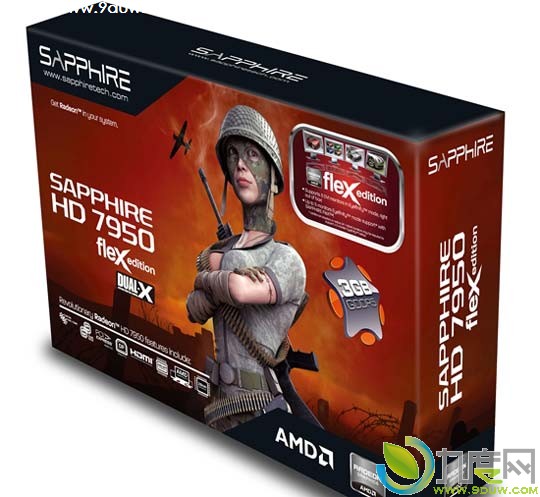 蓝宝发布HD7950 Flex显卡“FleX HD 7950 3GB GDDR5” 可组建DVI三屏系统