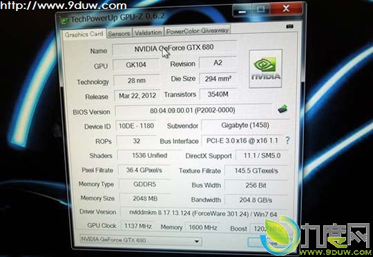 技嘉展示五风扇的GeForce GTX 680““GV-N680SO-2GD””