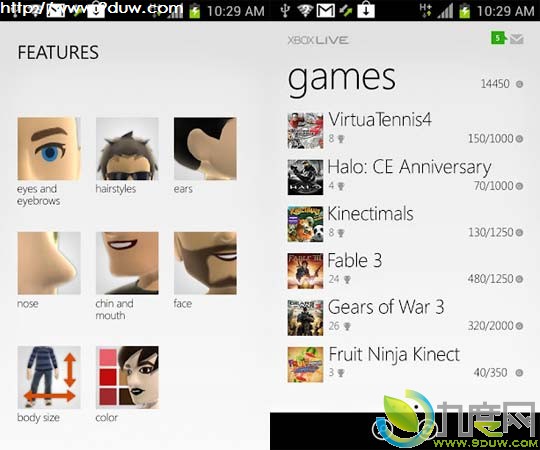 微软发布Android版官方My Xbox Live应用