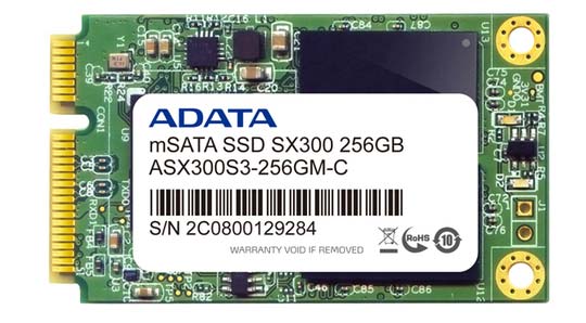 ADATA推出两款mSATA接口SSD固态硬盘产品