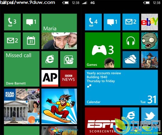 微软Windows Phone 8系统新界面抢先看