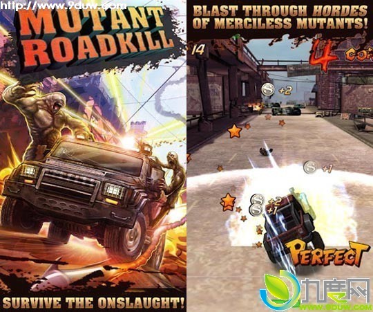 下载：Android体育竞速游戏：《暴走！僵尸之城（Mutant Roadkill）》