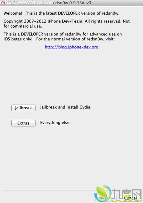 越狱工具红雪RedSn0w 0.9.13dev3依然对iOS 6 Beta 4越狱有效