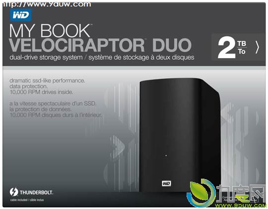 西数推出全新顶级外置硬盘“My Book VelociRaptor Duo”：22GB只需要65秒钟