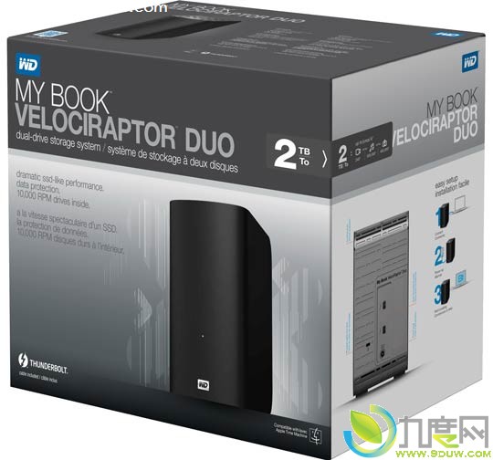 西数推出全新顶级外置硬盘“My Book VelociRaptor Duo”：22GB只需要65秒钟