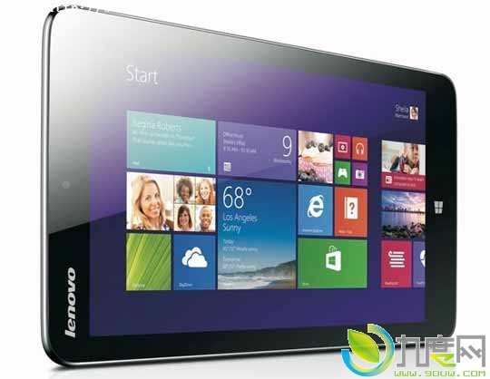 联想首款8寸Win8.1四核平板电脑登场:299美元起