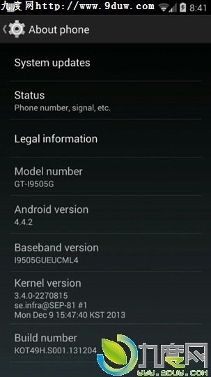 原生版Galaxy S4迎来最新Android 4.4.2系统更新