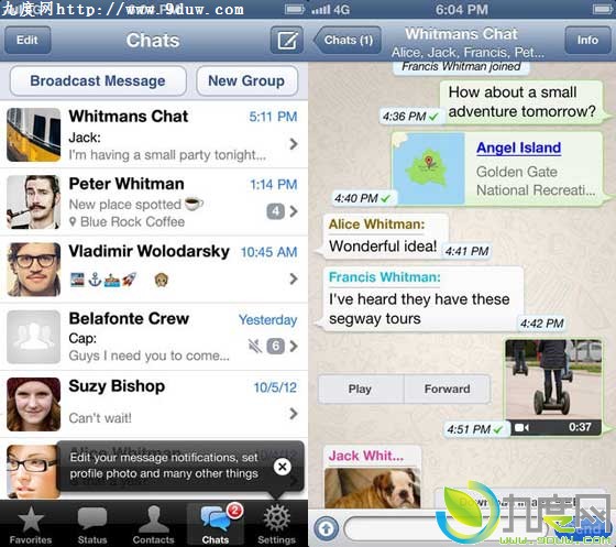 WhatsApp更新！全新的iOS 7风格用户界面