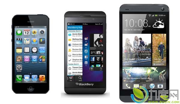 iPhone5,黑莓Z10,HTCOne,iPhone,黑莓手机,HTC手机