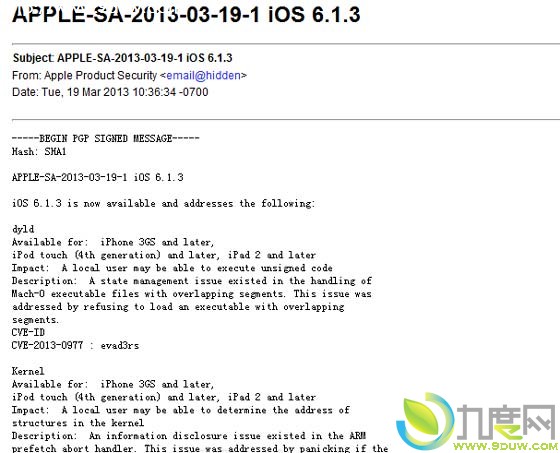 iOS 6越狱大神提醒：iOS 6.1.3封堵越狱漏洞导致evasi0n越狱工具失效,iOS6越狱,evasi0n越狱,iOS6.1.3,iOS6完美越狱