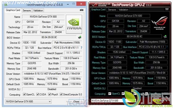 显卡识别工具GPU-Z V0.6.8版发布：支持NVIDIA GeForce GTX Titan