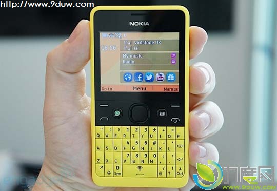 诺基亚发布全新Asha S40手机Asha 210：配备全QWERTY物理键盘
