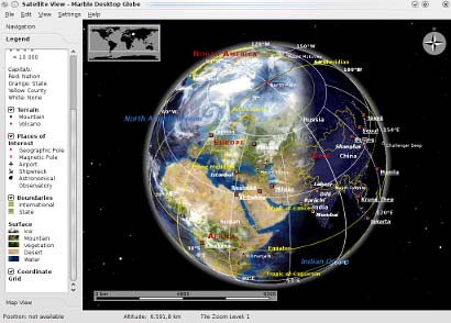下载：虚拟地球仪和世界地图Marble 1.5.0版,虚拟地球仪,地球仪,世界地图,Marble