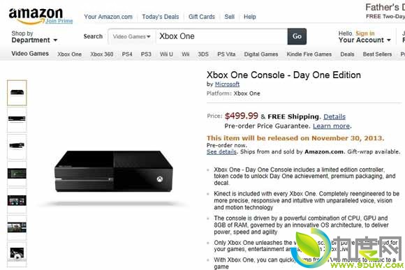 微软公布多国Xbox One游戏机售价和上市时间