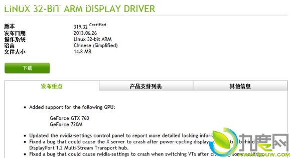NVIDIA发布首款ARM显卡驱动329.32版