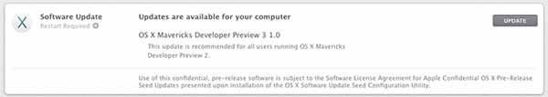苹果发布OS X 10.9 Mavericks第三个开发者预览版
