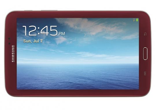 三星在美国发售限量石榴红版Galaxy Tab 3 7.0平板电脑