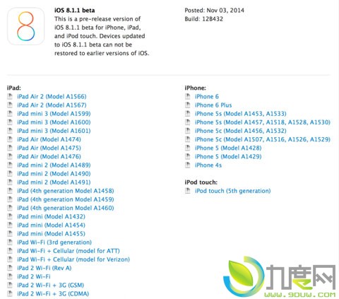 iPhone 4S/iPad 2福音：iOS 8.1.1发布