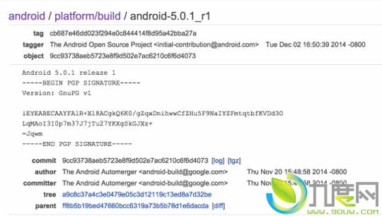 Android 5.0.1官方镜像发布