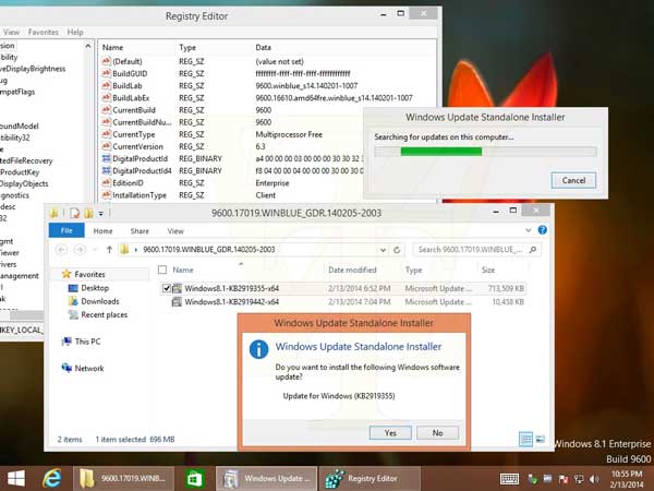 Windows 8.1 Update 1最新版本Build 9600.17019截图曝光
