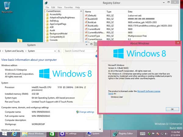 Windows 8.1 Update 1最新版本Build 9600.17019截图曝光