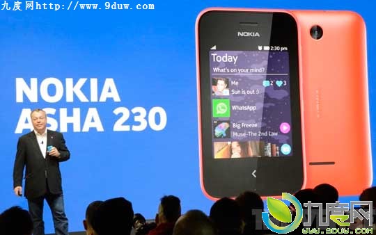 诺基亚发布376元超值新机Asha 230