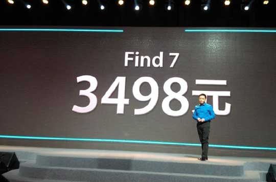 OPPO正式发布全新2K屏旗舰机Find 7：2998起