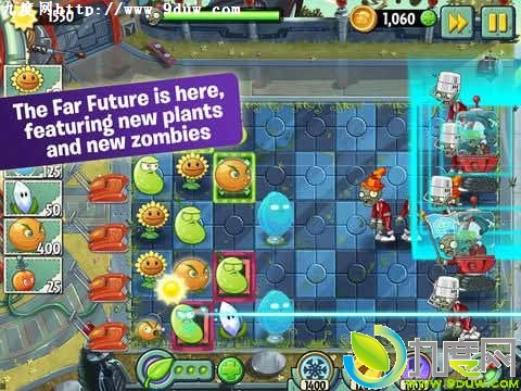 《植物大战僵尸2国际版》更新：未来世界现在开启